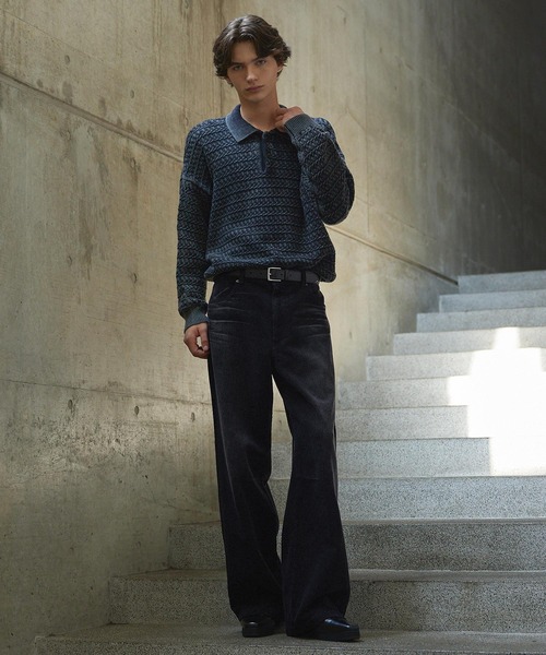 CLEL】Antique Design Corduroy Slacks Pants / アンティークデザイン