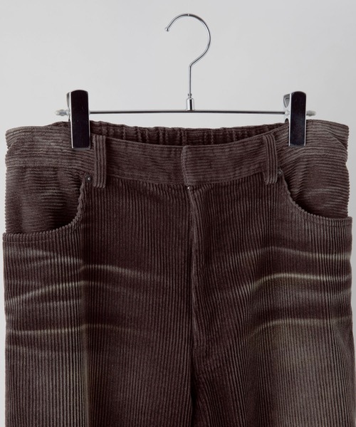 【CLEL】アンティークデザイン コーデュロイスラックスパンツ　ブラウンS CLEL（クレイル）の「【CLEL】Antique Design Corduroy Slacks Pants