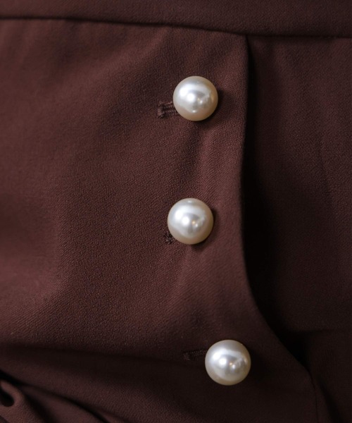 PICCIN PERLA(ピッチンペルラ)の「ポケットパールワイドパンツ(スラックス・レディース・ブラック/ブラウン・M)」の18枚目の写真