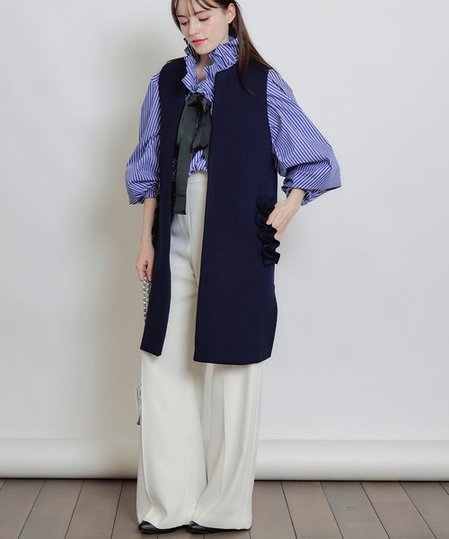 PICCIN PERLA(ピッチンペルラ)の「ポケットパールワイドパンツ(スラックス・レディース・ブラック/ブラウン・M)」の17枚目の写真