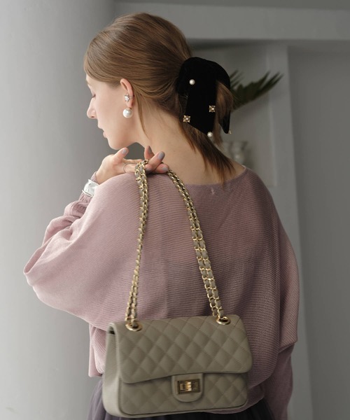 ビジューベロアリボンシュシュ（シュシュ）｜ZAKKA-BOX（ザッカ