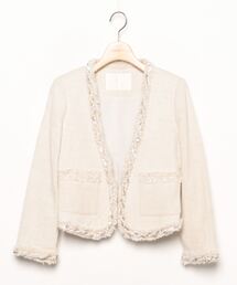 ブランド古着】ノーカラージャケット（レース）古着通販 - ZOZOUSED