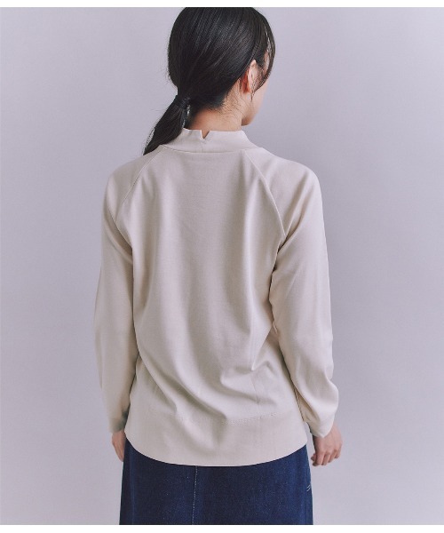 SIPULI（シプリ）の「［LOTUS］Urtla High Gauge Rib ボトルネックプルオーバー（Tシャツ/カットソー・レディース・アイボリー/イエロー系その他/ブルー・2）」の6枚目の写真