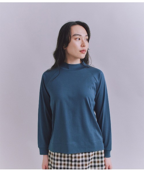 SIPULI（シプリ）の「［LOTUS］Urtla High Gauge Rib ボトルネックプルオーバー（Tシャツ/カットソー・レディース・アイボリー/イエロー系その他/ブルー・2）」の14枚目の写真