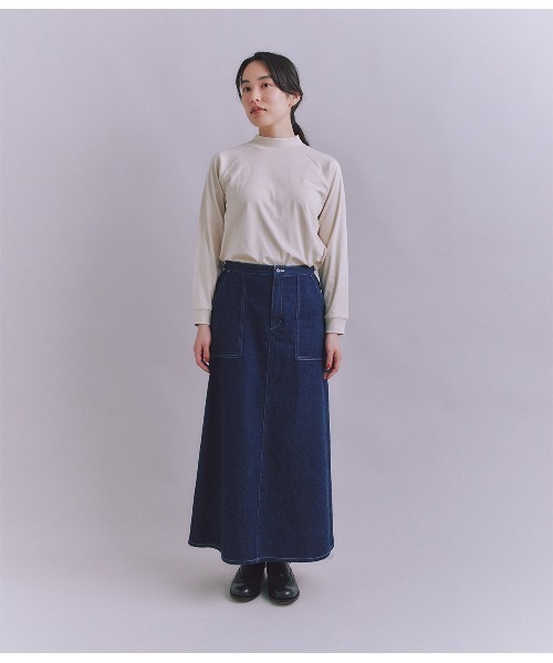 SIPULI（シプリ）の「［LOTUS］Urtla High Gauge Rib ボトルネックプルオーバー（Tシャツ/カットソー・レディース・アイボリー/イエロー系その他/ブルー・2）」の16枚目の写真