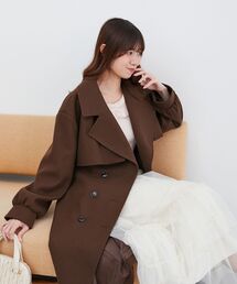 チェスターコート（ブラウン/茶色系・チェック柄）ファッション