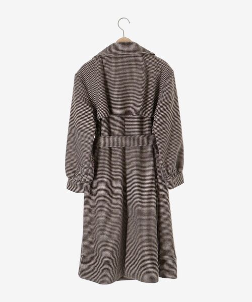 MAJESTIC LEGON（マジェスティックレゴン）の「レディロングチェスターコート（チェスターコート・レディース・チャコールグレー/ベージュ/ブラウン/ブラウン系その他2・SMALL/MEDIUM/LARGE/X-SMALL）」の10枚目の写真