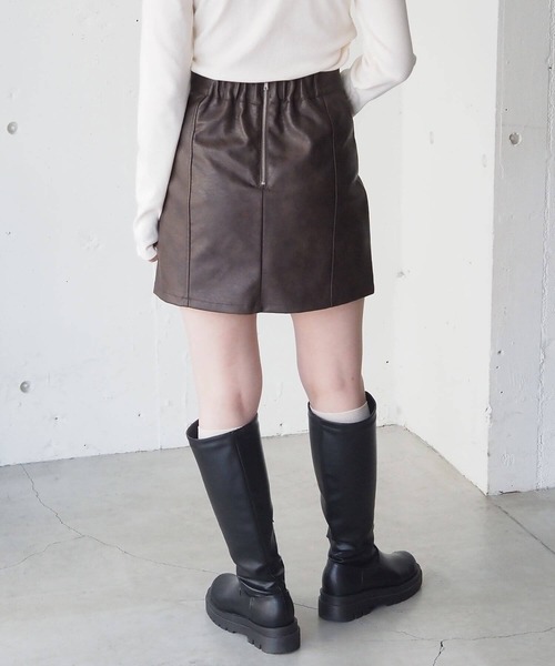 tiptop(ティップトップ)の「【ZOZO限定アイテム/セットアップ対応】アソート台形ミニスカート(スカート・レディース・ベージュ系その他/ブラウン/ブラウン系その他/ブラック・M/S)」の22枚目の写真