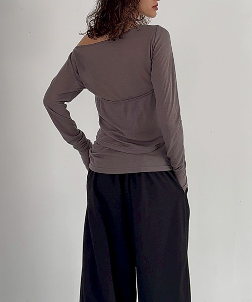 HANNE(アン)の「2タックワイドパンツ(スラックス・レディース・ブラック/ベージュ/グレー・SMALL/MEDIUM)」の14枚目の写真