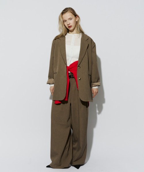 HANNE(アン)の「2タックワイドパンツ(スラックス・レディース・ブラック/ベージュ/グレー・SMALL/MEDIUM)」の15枚目の写真