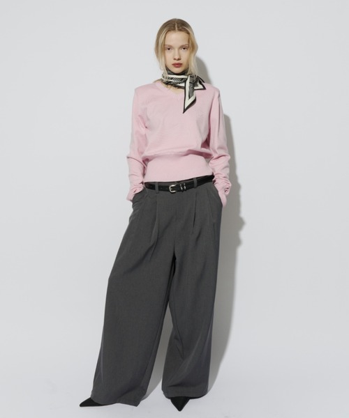 HANNE(アン)の「2タックワイドパンツ(スラックス・レディース・ブラック/ベージュ/グレー・SMALL/MEDIUM)」の18枚目の写真