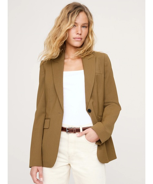 Banana Republic(バナナリパブリック)の「スリム イタリアン ウール ブレザー(テーラードジャケット・レディース・ブラウン系その他/ブラック/ネイビー/ブラウン/ライトグレー・2/0/4/6/8)」の4枚目の写真