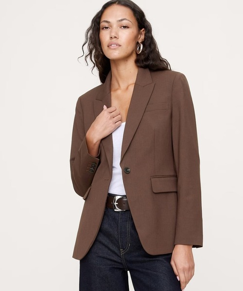 Banana Republic(バナナリパブリック)の「スリム イタリアン ウール ブレザー(テーラードジャケット・レディース・ブラウン系その他/ブラック/ネイビー/ブラウン/ライトグレー・2/0/4/6/8)」の1枚目の写真