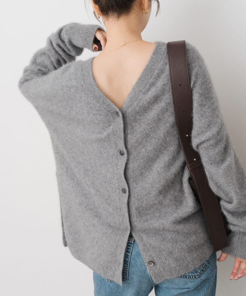 フォックスウールミックス2WAYカーディガン（カーディガン