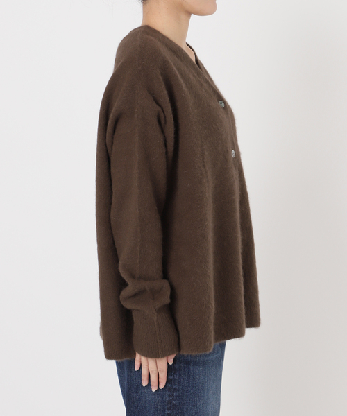 Spick & Span（スピックアンドスパン）の「フォックスウールミックス2WAYカーディガン（カーディガン/ボレロ・レディース・グレー/チョコ・FREE）」の18枚目の写真