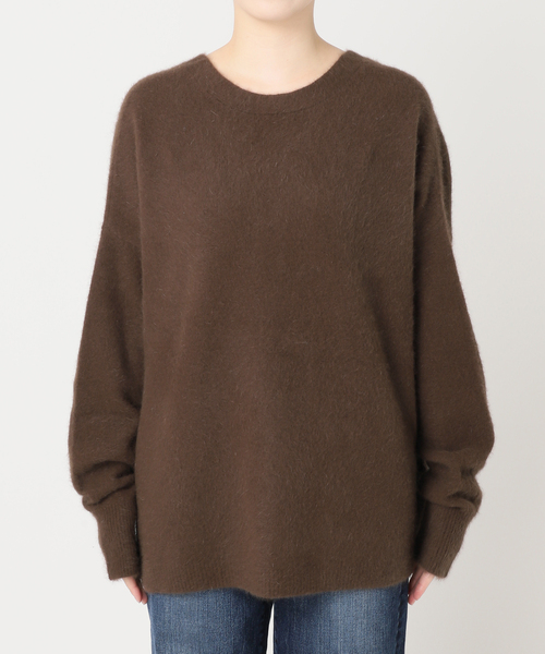 Spick & Span（スピックアンドスパン）の「フォックスウールミックス2WAYカーディガン（カーディガン/ボレロ・レディース・グレー/チョコ・FREE）」の21枚目の写真