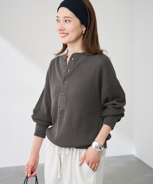 フレームワーク　ワッフルヘンリープルオーバー ≪追加≫ワッフルヘンリープルオーバー（Tシャツ/カットソー