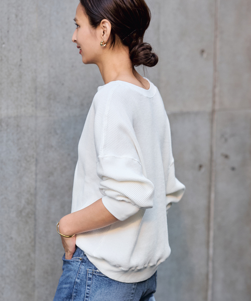 ≪追加≫ワッフルヘンリープルオーバー（Tシャツ/カットソー