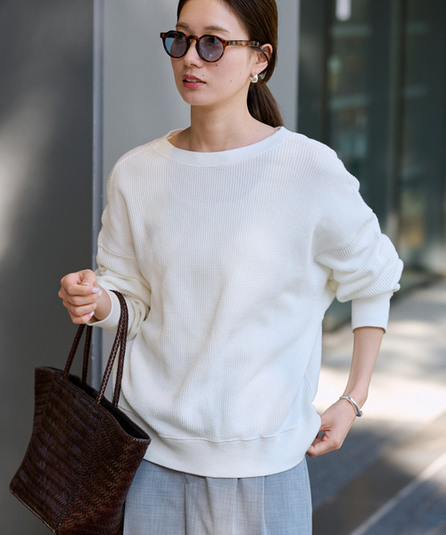 未使用　フレームワーク　ワッフルカットソー　グレー 未使用 フレームワーク ワッフルカットソー グレー