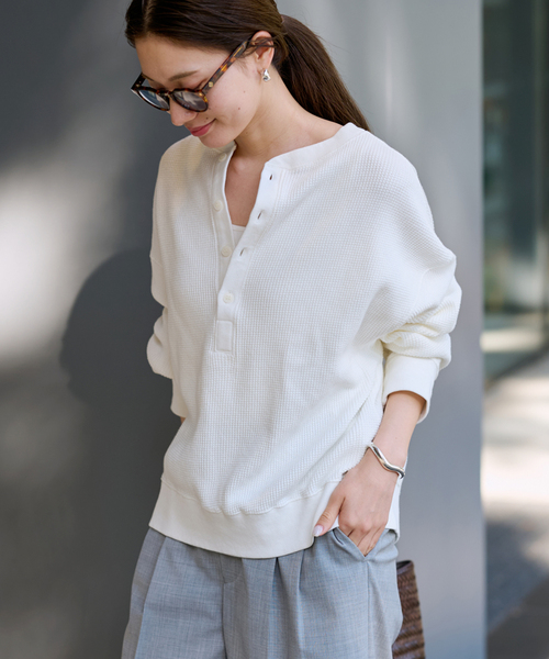 フレームワーク　ワッフルヘンリープルオーバー ≪追加≫ワッフルヘンリープルオーバー（Tシャツ／カットソー