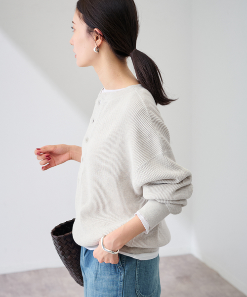 ≪追加≫ワッフルヘンリープルオーバー（Tシャツ/カットソー