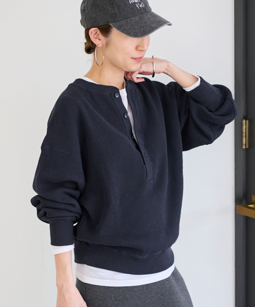 ≪追加≫ワッフルヘンリープルオーバー（Tシャツ/カットソー