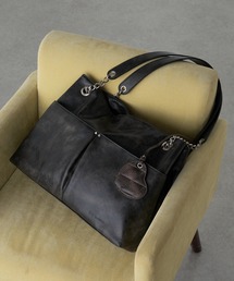 RAY CASSIN | 【A4対応】レザーチャーム付デカバッグ(トートバッグ)