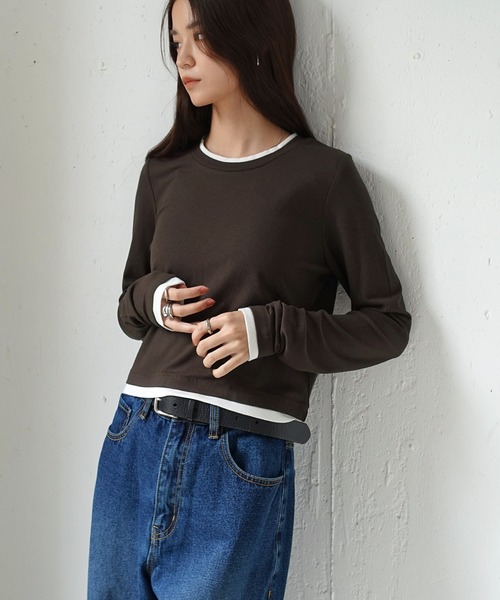 ANNE-VALERIE HASH ブラウン 長袖 カットソー M HELLY HANSEN（ヘリーハンセン）の「HELLY HANSEN / 別注 ライト