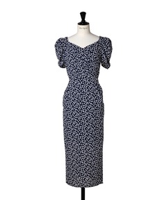 Draped Cherry Pattern Mini One-Piece（ワンピース）｜Her lip to