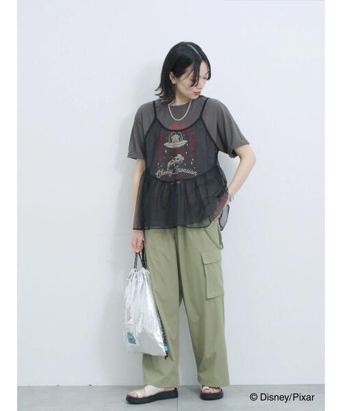 Samansa Mos2 blue（サマンサモスモスブルー）の「トイ・ストーリー/箔加工ナップザック（ハンドバッグ・レディース・ブルー/シルバー/ブロンズ・F）」の18枚目の写真