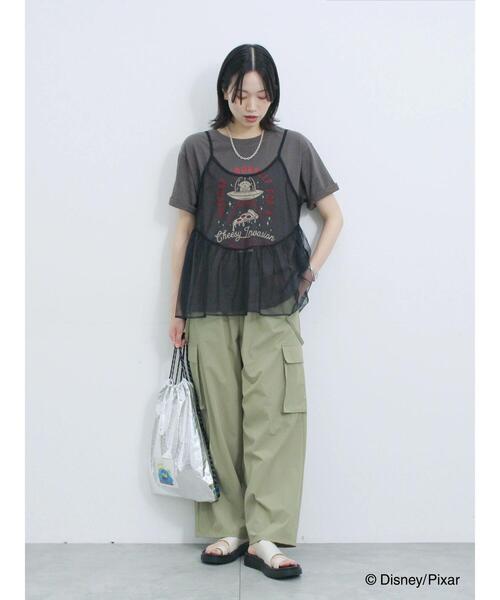 Samansa Mos2 blue（サマンサモスモスブルー）の「トイ・ストーリー/箔加工ナップザック（ハンドバッグ・レディース・ブルー/シルバー/ブロンズ・F）」の15枚目の写真