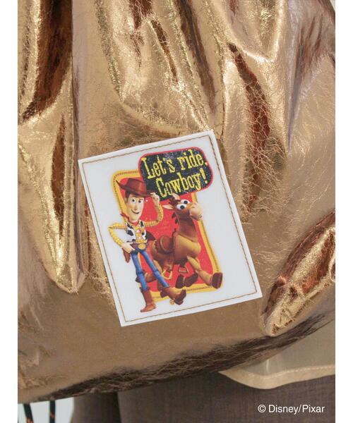 Samansa Mos2 blue（サマンサモスモスブルー）の「トイ・ストーリー/箔加工ナップザック（ハンドバッグ・レディース・ブルー/シルバー/ブロンズ・F）」の13枚目の写真