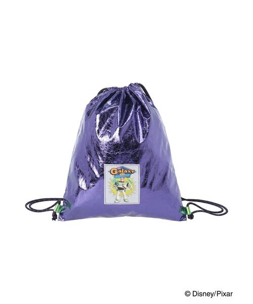 Samansa Mos2 blue（サマンサモスモスブルー）の「トイ・ストーリー/箔加工ナップザック（ハンドバッグ・レディース・ブルー/シルバー/ブロンズ・F）」の10枚目の写真