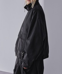 Loose/ルース（ルース）の「サスペンダーデザイン ツイルスタンドネックブルゾン（その他アウター）」