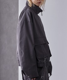 Loose/ルース（ルース）の「サスペンダーデザイン ツイルスタンドネックブルゾン（その他アウター）」