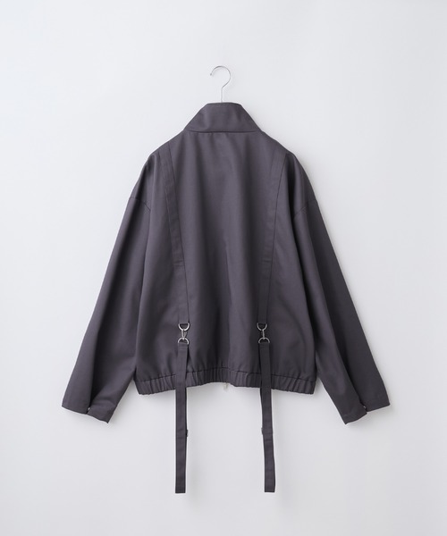 Loose/ルース（ルース）の「サスペンダーデザイン ツイルスタンドネックブルゾン（その他アウター・メンズ・グレー系/グレー/ブラック・S/L/M）」の11枚目の写真