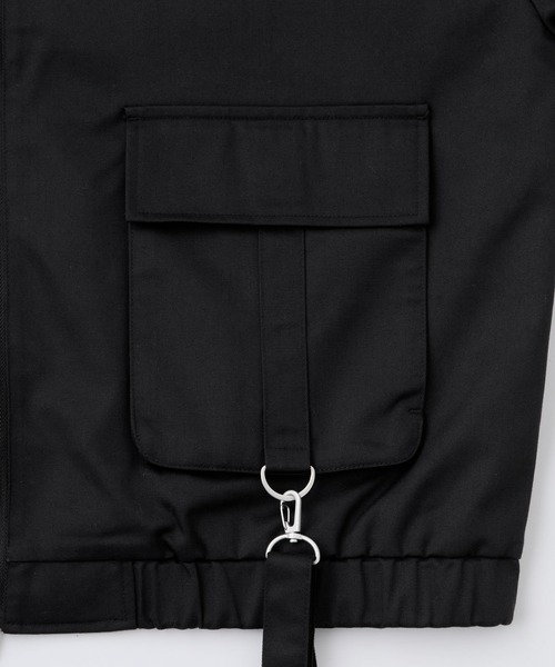 Loose/ルース（ルース）の「サスペンダーデザイン ツイルスタンドネックブルゾン（その他アウター・メンズ・グレー系/グレー/ブラック・S/L/M）」の18枚目の写真