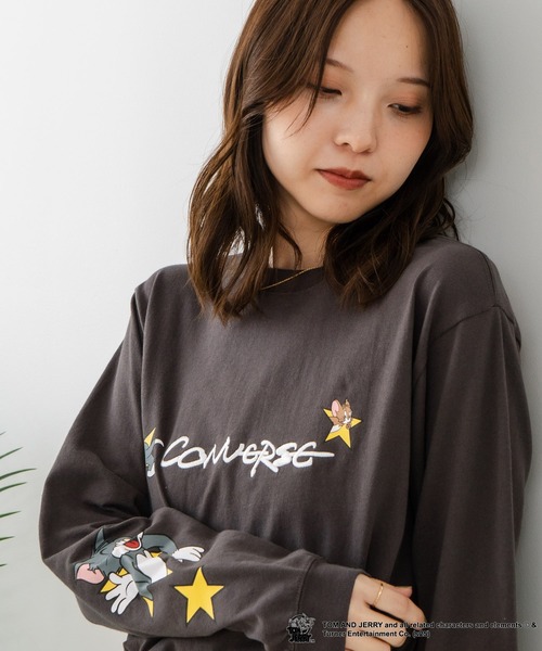 CONVERSE(コンバース)の「【CONVERSE/コンバース】×【TOM AND JERRY/トムとジェリー】両面プリント オーバーサイズ ロンT(Tシャツ/カットソー・レディース・ブラック系その他/ブラック系その他2/ベージュ系その他2/ベージュ系その他・LARGE/MEDIUM)」の15枚目の写真