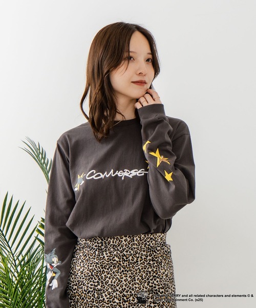 CONVERSE(コンバース)の「【CONVERSE/コンバース】×【TOM AND JERRY/トムとジェリー】両面プリント オーバーサイズ ロンT(Tシャツ/カットソー・レディース・ブラック系その他/ブラック系その他2/ベージュ系その他2/ベージュ系その他・LARGE/MEDIUM)」の13枚目の写真