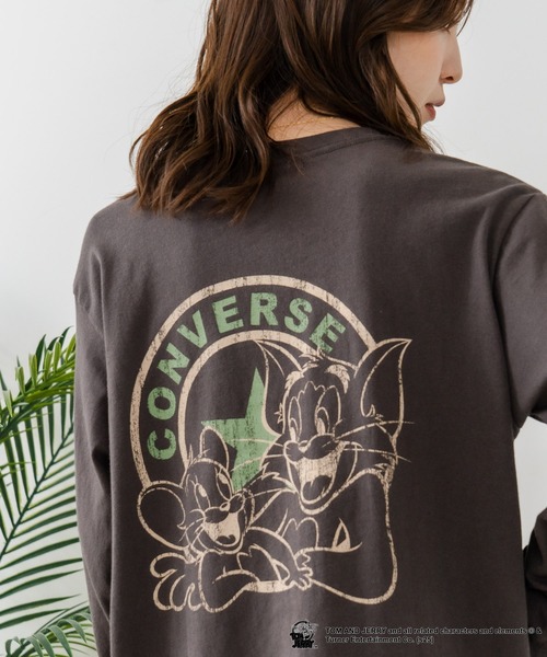 CONVERSE(コンバース)の「【CONVERSE/コンバース】×【TOM AND JERRY/トムとジェリー】両面プリント オーバーサイズ ロンT(Tシャツ/カットソー・レディース・ブラック系その他/ブラック系その他2/ベージュ系その他2/ベージュ系その他・LARGE/MEDIUM)」の10枚目の写真
