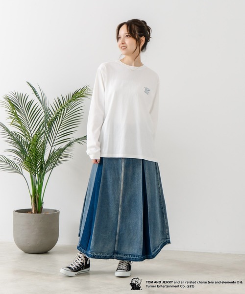 CONVERSE(コンバース)の「【CONVERSE/コンバース】×【TOM AND JERRY/トムとジェリー】両面プリント オーバーサイズ ロンT(Tシャツ/カットソー・レディース・ブラック系その他/ブラック系その他2/ベージュ系その他2/ベージュ系その他・LARGE/MEDIUM)」の17枚目の写真