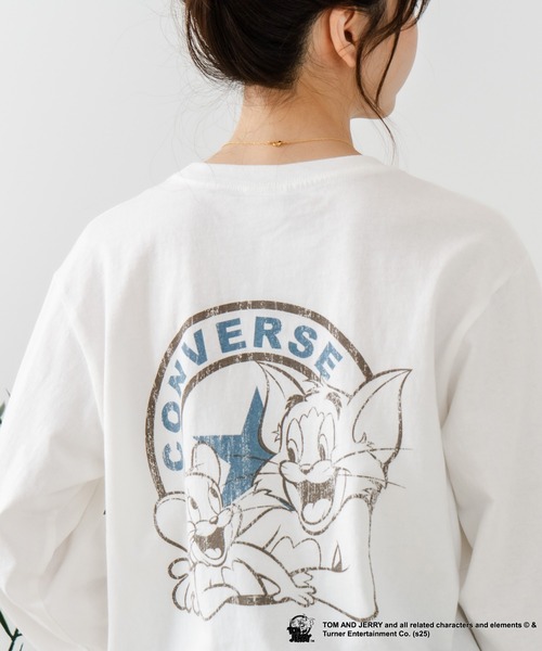 CONVERSE(コンバース)の「【CONVERSE/コンバース】×【TOM AND JERRY/トムとジェリー】両面プリント オーバーサイズ ロンT(Tシャツ/カットソー・レディース・ブラック系その他/ブラック系その他2/ベージュ系その他2/ベージュ系その他・LARGE/MEDIUM)」の22枚目の写真
