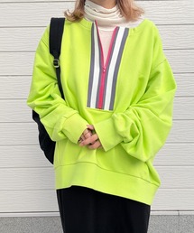 Q | ハーフZIPスウェット(スウェット)