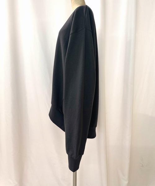 Q（キュー）の「ハーフZIPスウェット（スウェット・レディース・アイボリー/グレー/ブラック/ライム/ホワイト・MEDIUM）」の6枚目の写真