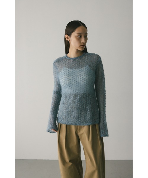 2WAYモヘアミックスリボンニット 秋服（ニット/セーター）｜STYLEMIXER