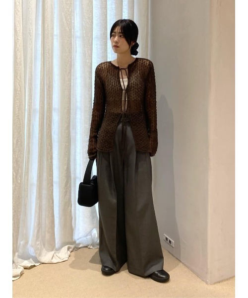 2WAYモヘアミックスリボンニット 秋服（ニット/セーター）｜STYLEMIXER