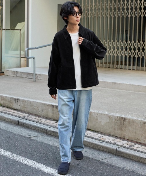 ヴィンテージライクコーデュロイ ジップアップステンカラーブルゾン