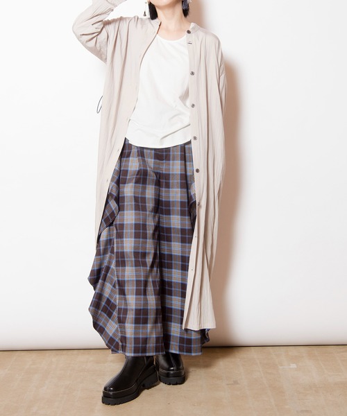 OSMOSIS(オズモーシス)の「バックタックシャツワンピース(ワンピース・レディース・ライトベージュ/ピンク系その他/ブラック・ONE SIZE)」の18枚目の写真