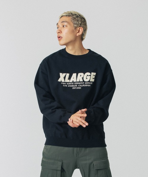 セール】CHENILLE LOGO CREWNECK SWEATSHIRT（スウェット）｜XLARGE