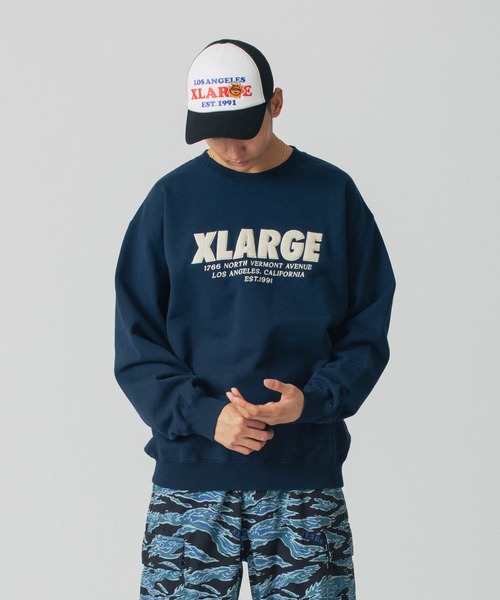 CHENILLE LOGO CREWNECK SWEATSHIRT（スウェット）｜XLARGE
